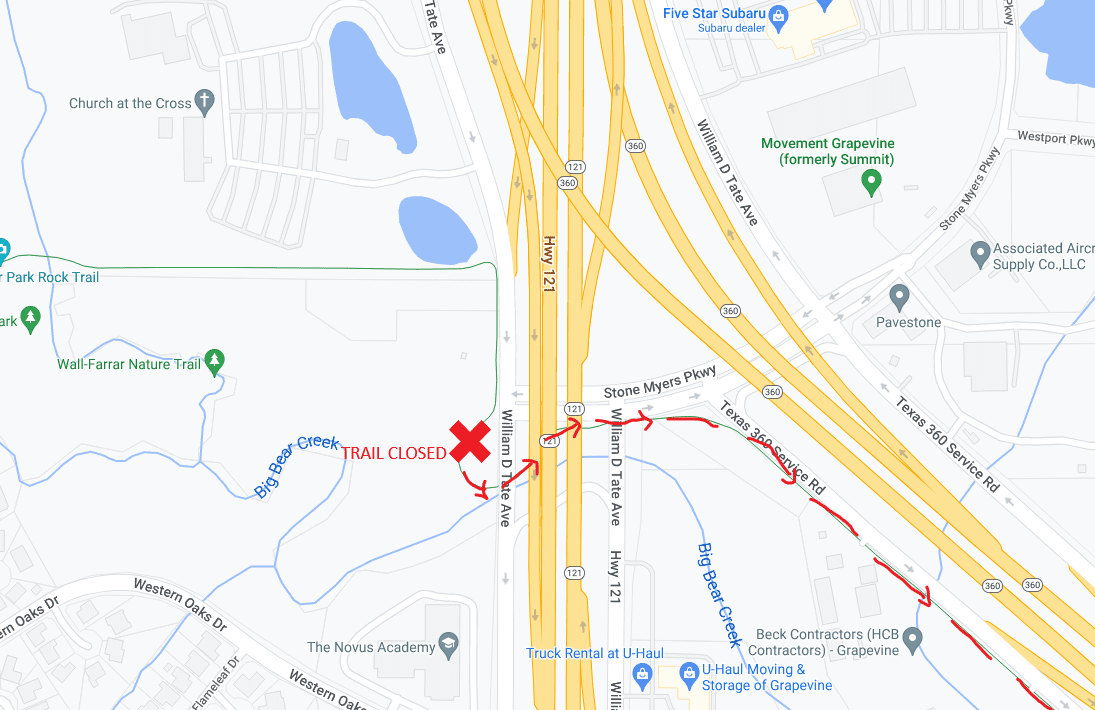 Trail Closure Trail Closure